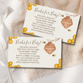 Oh Babee Cute Watercolor Bee Baby shower Tilläggskort