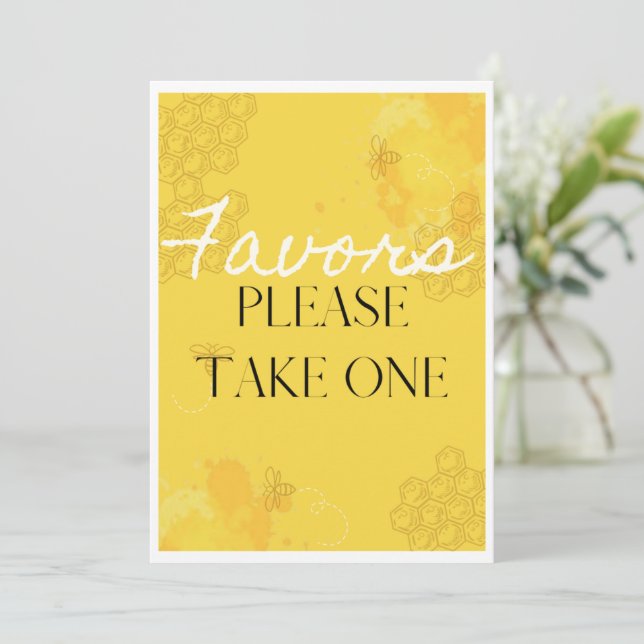 Oh Babee Favor Bord Card (Stående Fram)