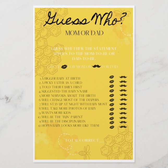 Oh Babee gissar vem som spelar Flygblad (Framsidan)