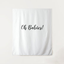 Oh Babies Bakgrund Oh Babies Bander Vävt tyg