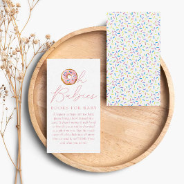 Oh Babies Donut Sprinkle Baby Shower Bokförfrågan Tilläggskort