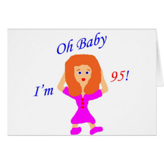 Oh baby 95 hälsningskort