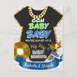 Oh Baby Baby | Hip hop Blue & Grönt Retro Vykort