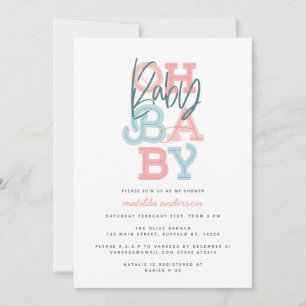 Oh baby baby, modern babydusch party