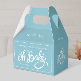Oh baby - Baby Shower Gable Box - Boy Presentaskar
