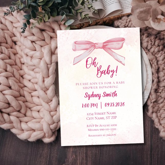 Oh Baby Baby Shower-inbjudan Inbjudningar (Skapare uppladdad)