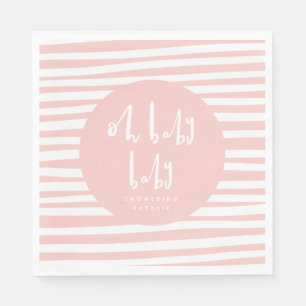 Oh baby baby twin babydusch party-servar pappersservett