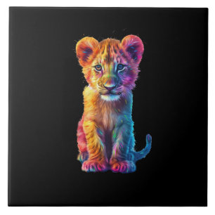 Oh Baby Big Cat Unge Kakelplatta