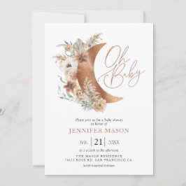 Oh Baby Boho Gender Neutral Baby Shower-inbjudan Inbjudningar