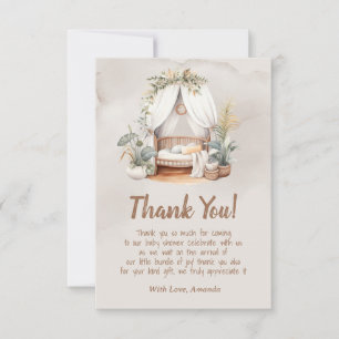 Oh Baby Boho Nursery nook Baby Shower Tack Kort