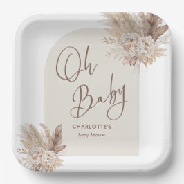Oh Baby Boho Pampas Grass Neutralt Baby Shower