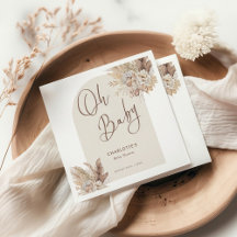 Oh Baby Boho Pampas Grass Neutralt Baby Shower