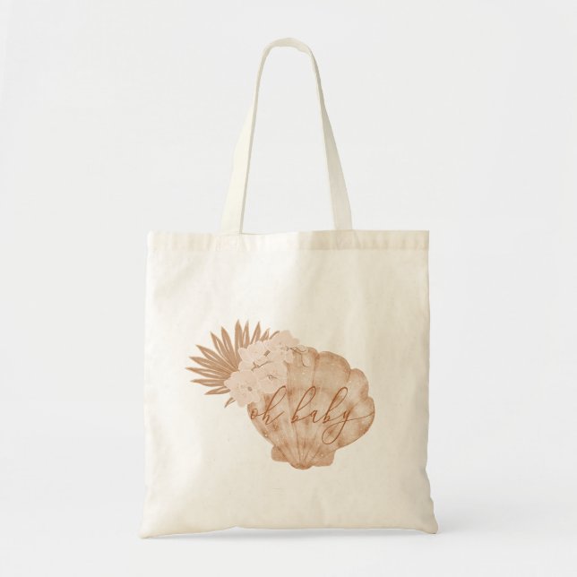 Oh Baby Boho Seashell Tote Bag Tygkasse (Framsidan)