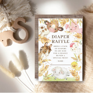 Oh Baby Boskap Baby Shower Diaper Raffle Inbjudningar