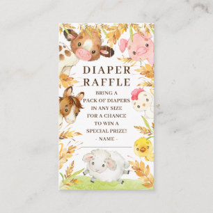 Oh Baby Boskap Baby Shower Diaper Raffle Tilläggskort