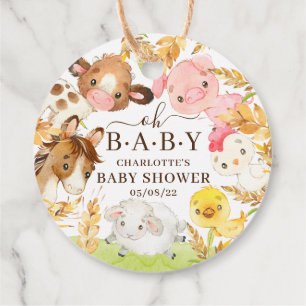 Oh Baby Boskap Baby Shower Favor Gåvor Etiketter