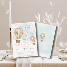 Oh Baby!Brown Luftballong flaggor Baby Shower