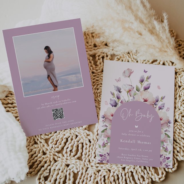 Oh Baby Butterfly Garden Baby Shower Inbjudningar (Skapare uppladdad)