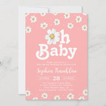 Oh Baby Chic Daisy  Rosa Hippie Baby Shower