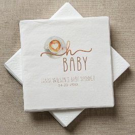 Oh Baby Coffee Baby Shower Pappersservett