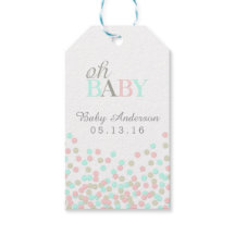 Oh Baby Confetti Baby Shower Märkre Rosa Blue