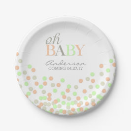 Oh Baby Confetti Gender Reveal Party | Coral Mint