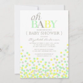 Oh Baby Confetti | Inbjudan till modern babyvisnin