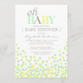Oh Baby Confetti | Inbjudan till modern babyvisnin