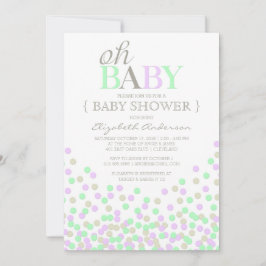 Oh Baby Confetti | Inbjudan till modern babyvisnin