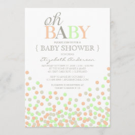 Oh Baby Confetti | Inbjudan till modern babyvisnin