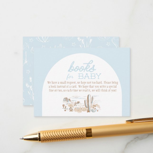 Oh Baby Cowboy Books for Baby Tilläggskort (Fram/Back In Situ)