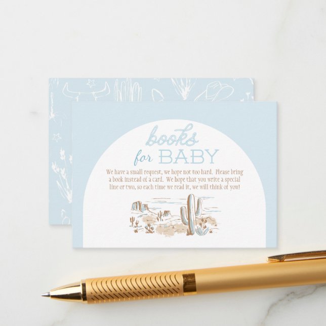 Oh Baby Cowboy Books for Baby Tilläggskort (Fram/Back In Situ)