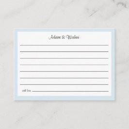 Oh Baby Cowboy Shower Advice and Wishes Enclosure Tilläggskort