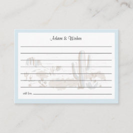 Oh Baby Cowboy Shower Advice and Wishes Tilläggskort