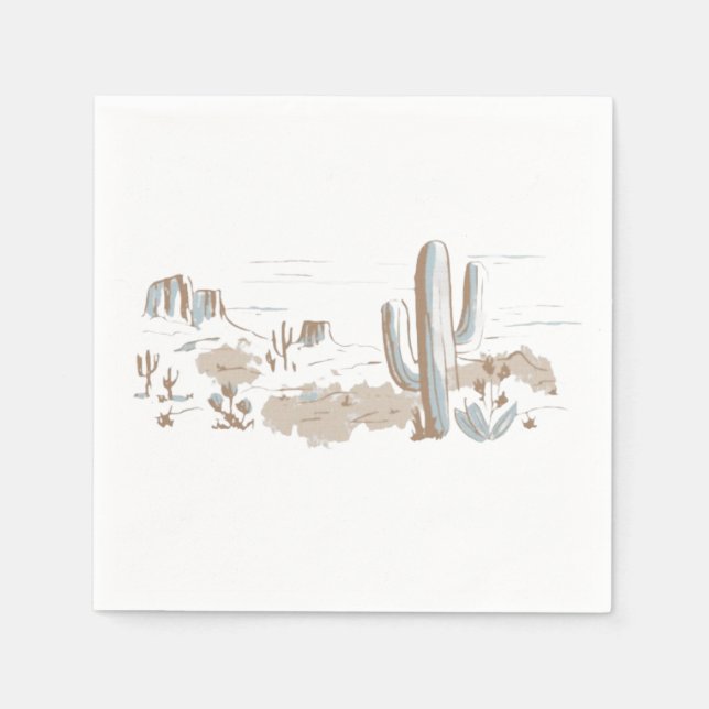 Oh Baby Cowboy Shower  Pappersservett (Framsidan)