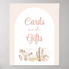 Oh Baby Cowgirl Baby Shower Cards & Gifts Sign Poster