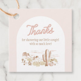 Oh Baby Cowgirl Baby Shower Favor Tag Gåvor Etiketter