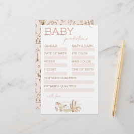 Oh Baby Cowgirl Baby Shower Predictions