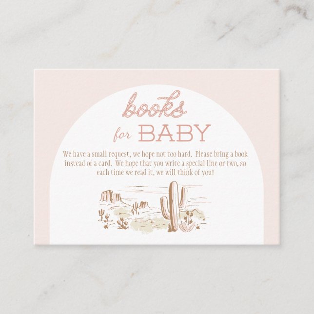 Oh Baby Cowgirl Books for Baby Tilläggskort (Framsida)