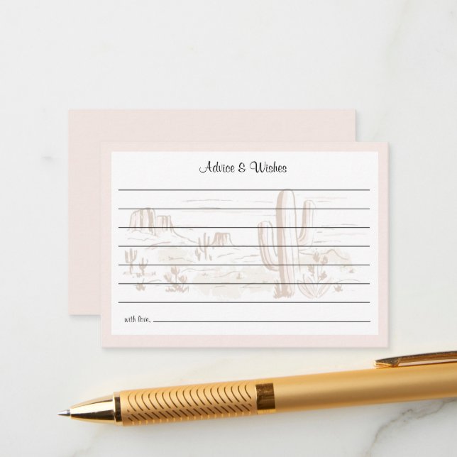 Oh Baby Cowgirl Shower Advice and Wishes Tilläggskort (Fram/Back In Situ)