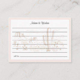 Oh Baby Cowgirl Shower Advice and Wishes Tilläggskort