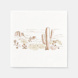 Oh Baby Cowgirl Shower  Pappersservett