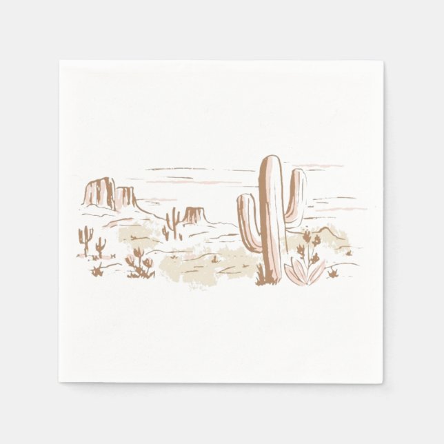 Oh Baby Cowgirl Shower  Pappersservett (Framsidan)