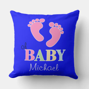 Oh baby Cute Anpassningsbar Nyfödd bebis Namn Nurs Kudde