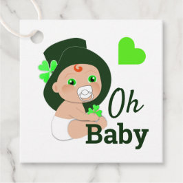 Oh Baby Cute Irish Baby Shower Gåvor Etiketter
