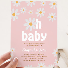 Oh Baby Daisy Bebis firande Inbjudningar