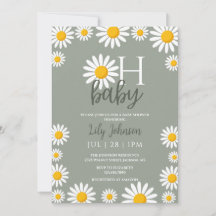 Oh Baby Daisy Neutral Baby Shower Allt-i-ett