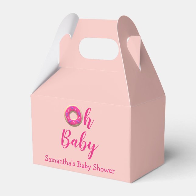 Oh Baby Donut Baby Shower Presentaskar (Framsidan Sidan)