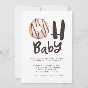 Oh baby donut babydusch meddelande