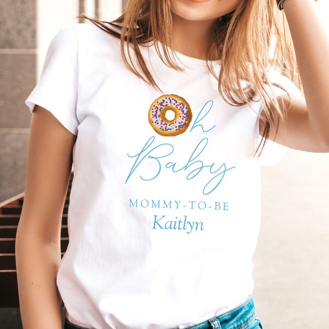Oh Baby Donut Sprinkle Boys Baby Shower T Shirt (Skapare uppladdad)